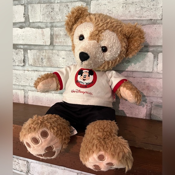 Disney Other - Disney Parks Walt Disney World Duffy Teddy Bear Mickey Mouse‎ Club Shirt Plush